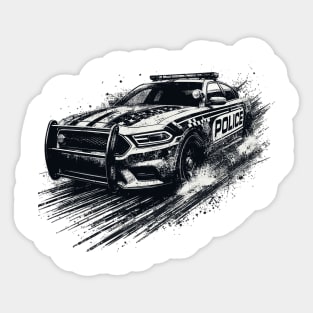 Police Car Sticker